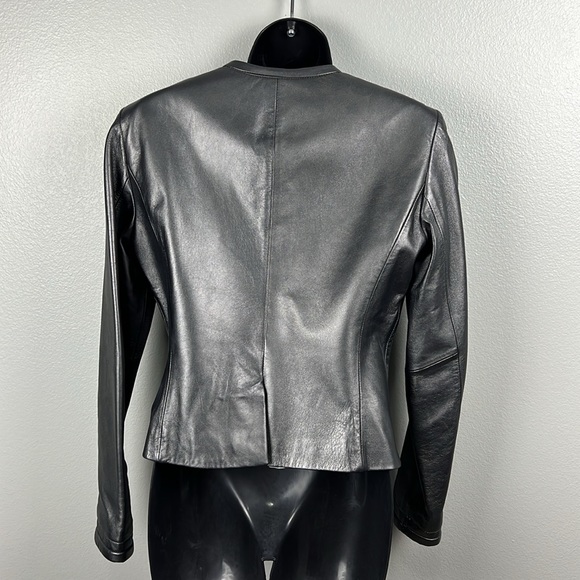 Calvin Klein Leather Metallica Jacket - size s - Picture 7 of 8
